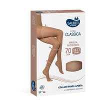 Collants Sauber Classic Line 70 Den Bout Ouvert Noir Taille 3-1