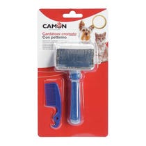 Camon Chromed Groomer Size S With Comb For Dogs And Cats-1
