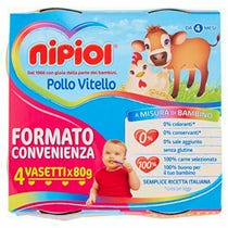 Nipiol Homogénéisé Poulet/Veau 4x80g-1