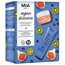 Korff Vegan Skincare Masque pour le visage scintillant + Nettoyant exfoliant délicat-1