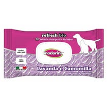 Inodorina Refresh Bio Toallitas Limpiadoras Lavanda y Manzanilla para Perros/Gatos 30 Toallitas-2