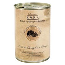Barf Nourriture Humide Lapin Et Bœuf Hachés Pour Chiens/Chats Boîte 400g-1