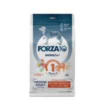 Forza10 Medium Diet Horse Croquettes with Peas for Medium Size Adult Dogs 12kg Bag-1