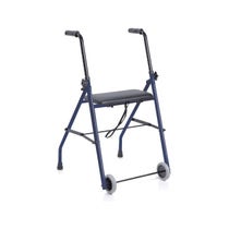 Déambulateur Mopedia Pliant Acier 2 Roues 2 Pointes Avec Assise RP682-1
