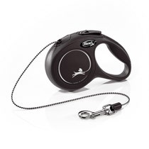 Correa Para Perro Flexi New Classic In Rope Color Negro Talla XS 3m-1
