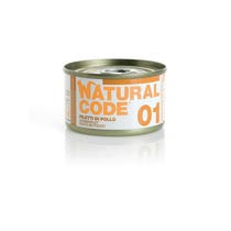 Natural Code 01 Filetti di Pollo Gatti Adulti Lattina 85g-1