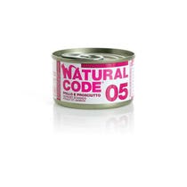 Natural Code 05 Pollo e Tacchino Gatti Adulti Lattina 85g-1