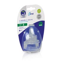 Bimbi Bfree Silicone Teats For Dense Liquid Baby Bottle Size Y 6 Months +-1