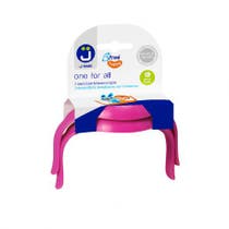 Bimbi One For All Asas Para Biberones Y Vasos Rosa 2 Piezas-1