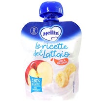 Mellin Sachet Lait Snack Pomme Banane 85g-1