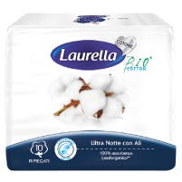 Ultra Night Cotton Laurella Avec 10 Ailes Absorbantes-1