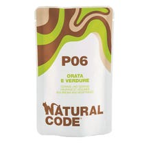 Natural Code P06 Orata E Verdure Gatti Adulti Busta 70g-1