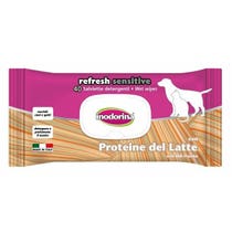 Inodorina Refresh Toallitas Limpiadoras Sensibles con Proteínas de Leche para Perros/Gatos 40 Toallitas-2