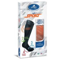 Chaussette de compression unisexe Sauber Sport orange-blanc taille S-1