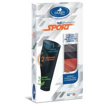 Sauber Sport Manchon de Compression Unisexe Gris-Rouge Taille M-1