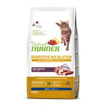 Natural Trainer Sensitive Gluten Free Kibble with Duck for Adult Cats 1.5kg bag-1