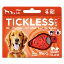 Couleur orange répulsif ultrasonique pour animaux de compagnie Tickless-1