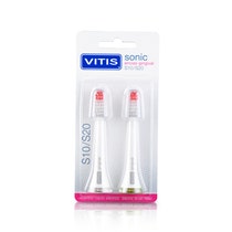Tête de rechange Vitis Gingival pour brosse à dents électrique Sonic S10 / S20 Couleur assortie-2