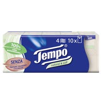 Mouchoirs Tempo Naturels & Doux 10 Pièces-1