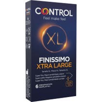 Préservatifs de contrôle Finissimo Original Xl 6 pièces-2