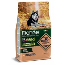 Monge Natural SuperPremium Grain Free Formula All Breeds Salmon Flavor With Peas Dry Food for Adult Dogs 12kg Bag-2