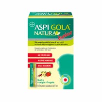 Aspi Gola Natura Junior Sciroppo Bambini Mal Di Gola E Tosse Vaniglia E Fragola 16 Bustine 5ml-18