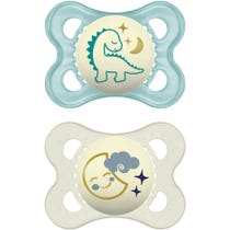 Mam Original Night Male Rubber Soother 2 Pieces 2-6 Months-1