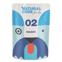 Natural Code 02 Manzo Cani Adulti Busta 100g-1