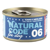 Natural Code 06 Tonno E Merluzzo Cani Adulti Lattina 90g-1