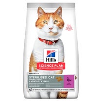 Hill's Science Plan Croquettes Chat Stérilisé Jeune Et Adulte Canard Pour Chat Sachet 300g-1