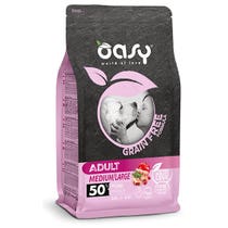Oasy Grain Free Formula Pork Dry Food for Adult Dogs Medium/Large Size 2.5kg-1