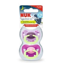 Nuk Signature Night Silicone Soother 6-12 Months 2 Pieces-2