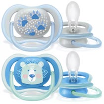 Philips Avent Soother Ultra Air Male Paws/Bear 2 Pieces 6-18 Months-1