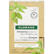 Klorane 2 In1 Washing Mask Shampoo Nettle Powder And Organic Clay Oily Scalp 8X3g-1