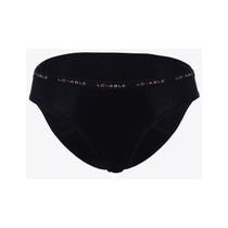 Lovable Culotte Menstruelle Slip De Cycle En Coton Lavable Débit Abondant Taille Large Couleur Noir-1