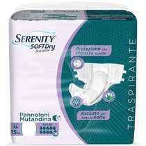 Serenity Soft Dry Sensitive Diaper Culotte Maxi Taille L 15 Pièces-2