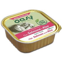 Oasy Délicieux Pâté pour Chat Adulte Riche en Saumon 100g-1