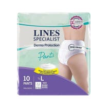 Lines Specialist Derma Protection Maxi Couches pour Incontinence Taille L 10 Pièces-1