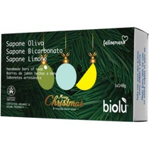 Biolù Tris Olive / Bicarbonate / Savons Solides Citron 3x140g-1