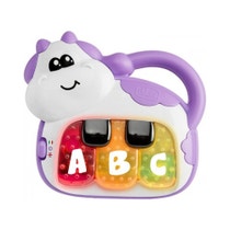 Jeu de piano vache bilingue italien/anglais Chicco pour enfants de 6 à 36 mois-1