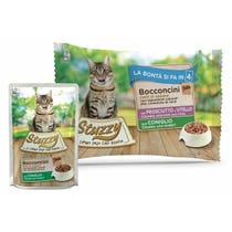 Stuzzy Bocconcini With Ham/Veal/Rabbit Wet Food Adult Cats Multipack 4x85g-2