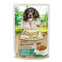 Stuzzy Bocconcini Jelly With Veal/Green Beans For Adult Dogs 100g sachet-2