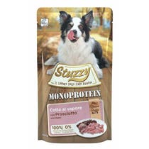 Stuzzy Monoprotein Bites With Ham Wet Food for Adult Dogs Sachet 150g-2