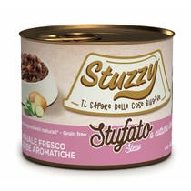Stuzzy Stufato Con Maiale Fresco Cibo Umido Cani Adulti Lattina 200g-1