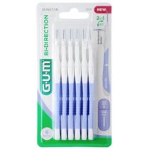 Cepillo Interdental Bidireccional Gum 0,6mm 6 Piezas-1