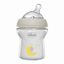 Chicco Glass Baby Bottle Natural Feeling Slow Flow 0 Months + Unisex 150ml-0