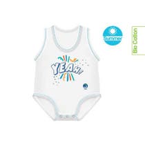 Body nouveau-né J Bimbi 0-36 mois en coton biologique à motifs frais ouais !-1