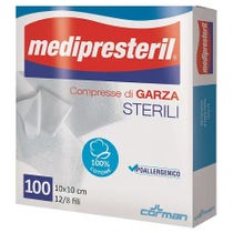 Medipresteril Compresas De Gasa Esteril 12/8 Hilos 10x10cm 100 Piezas-2