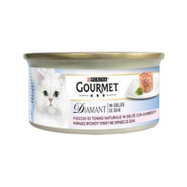 Purina Gourmet Diamant Flakes Glace Naturelle Au Thon Avec Crevettes Pour Chats Boîte 85g-1