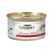 Purina Gourmet Diamant Sfilaccetti Au Veau Naturel Pour Chats Boîte 85g-1